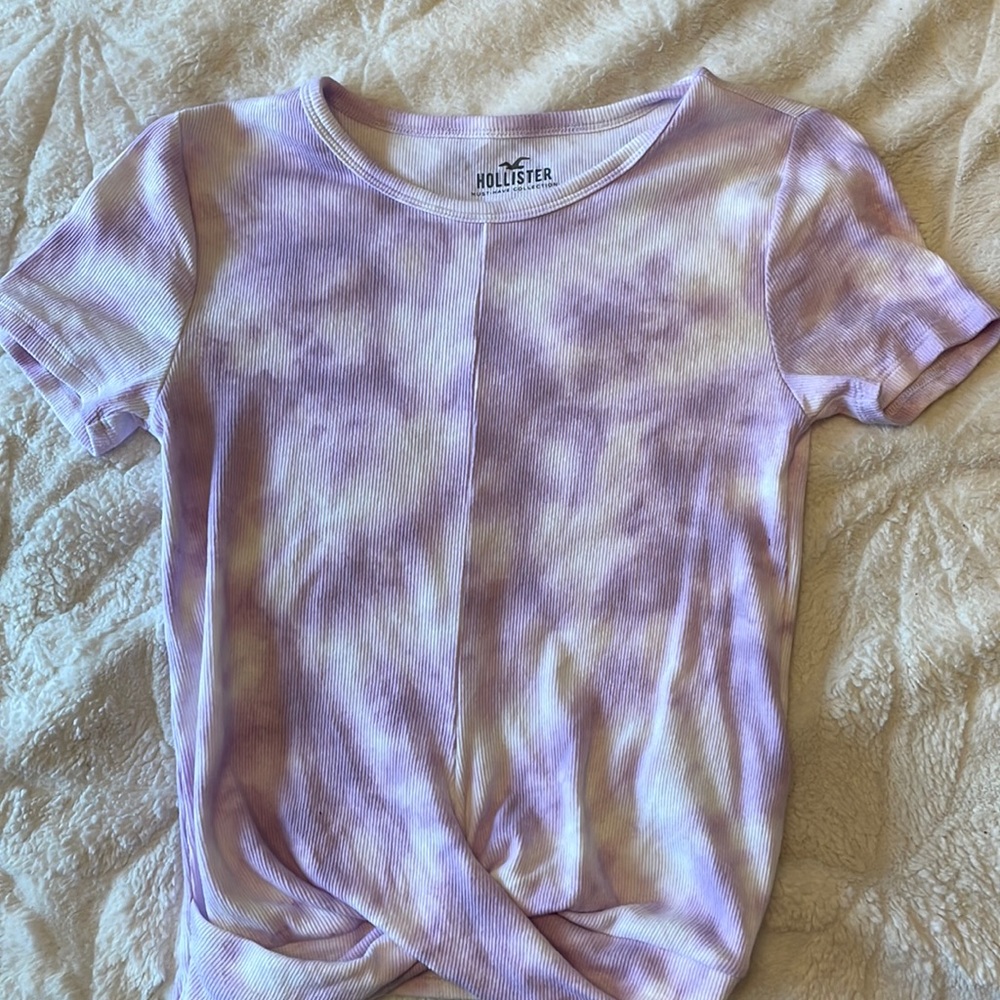 Tie-dye purple white twist Hollister must have collection